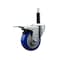Service Caster 3.5'' Blue Poly Swivel 3/4'' Expanding Stem Caster Total Lock Brake SCC-EXTTL20S3514-PPUB-BLUE-34 - alternate 1